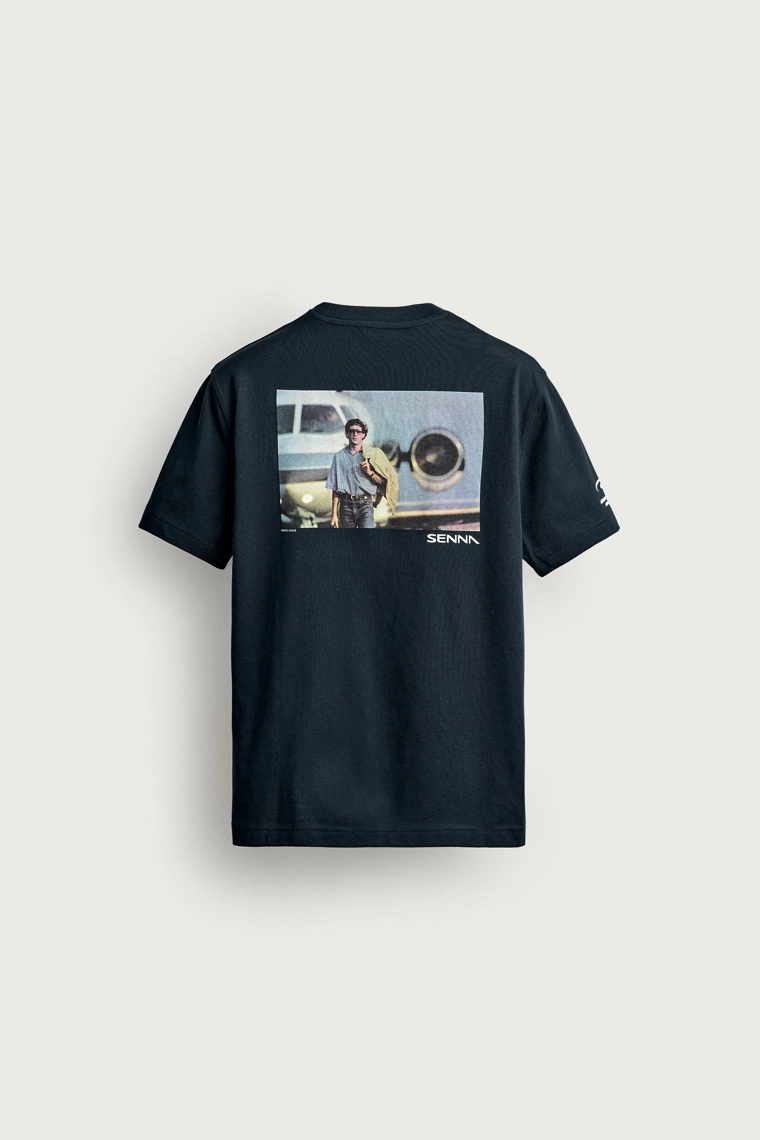 Футболка с фотопринтом ayrton senna © senna brands