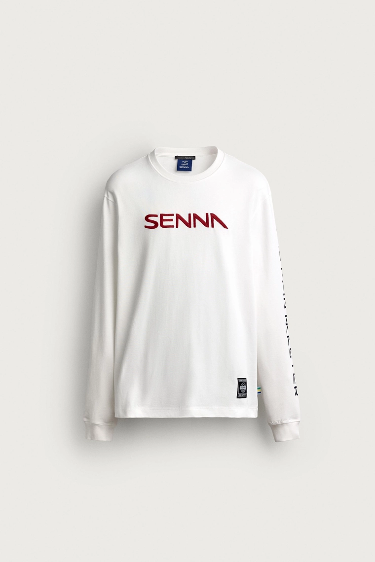 Футболка с принтом ayrton senna © senna brands