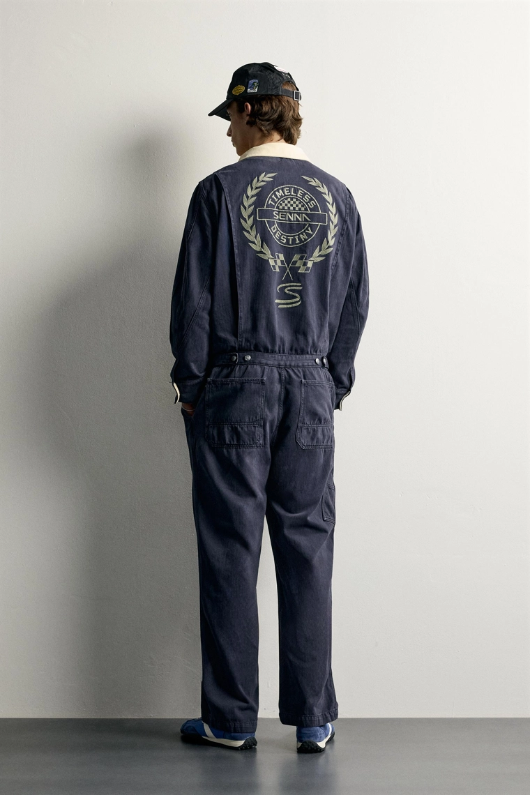Комбинезон oversize ayrton senna © из хлопка в елочку