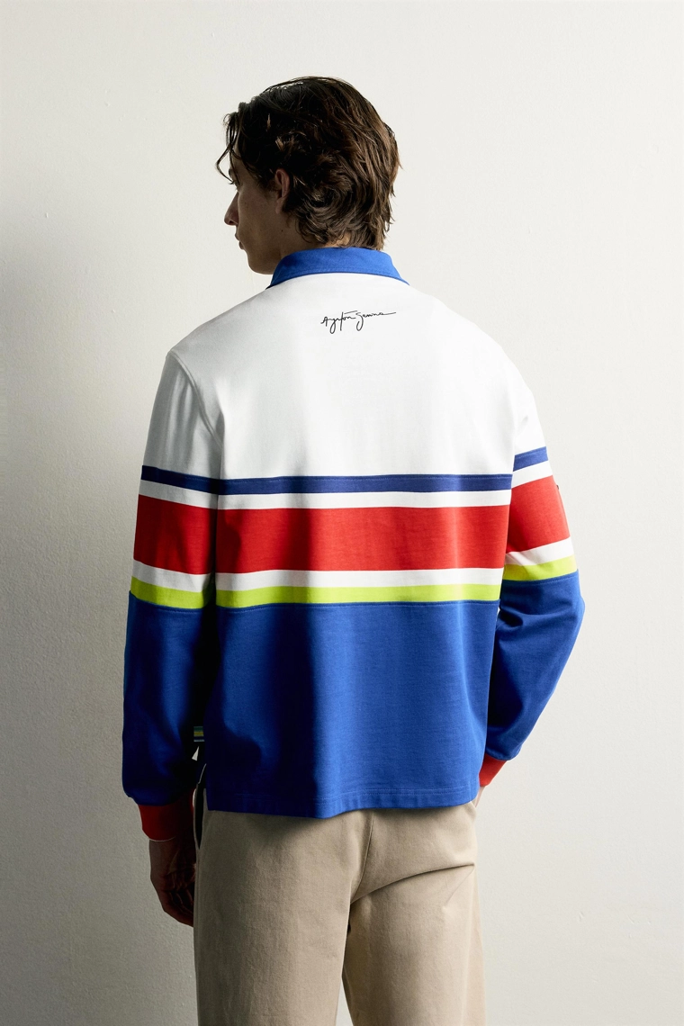 Поло с графическим принтом ayrton senna © senna brands
