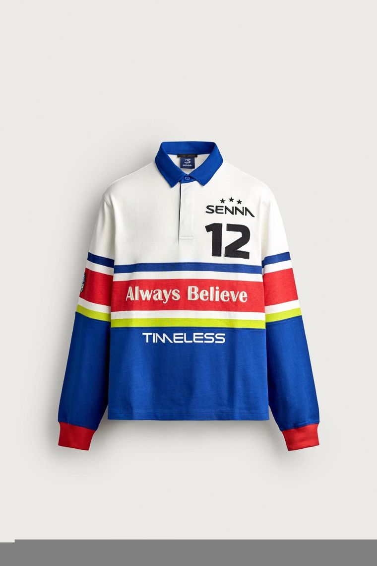 Поло с графическим принтом ayrton senna © senna brands