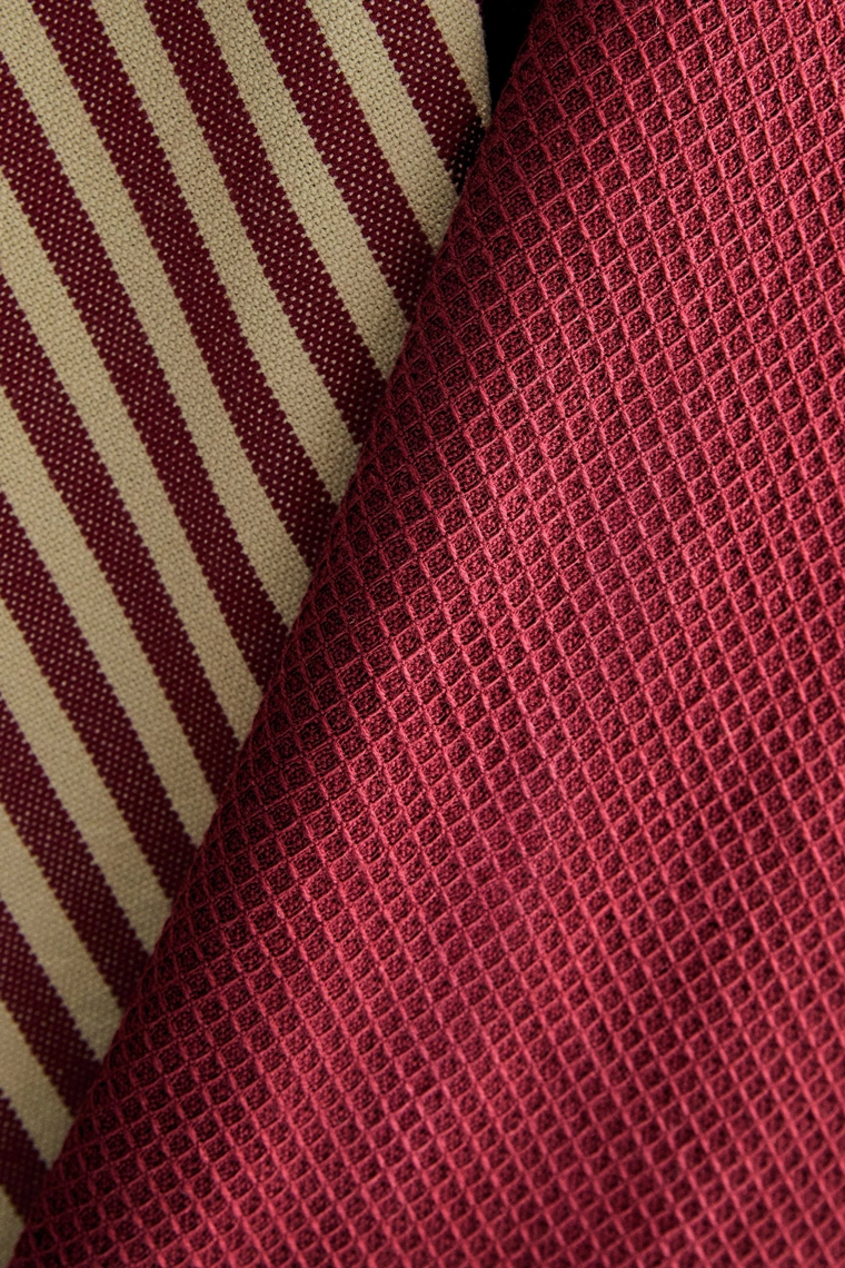 Полотенца кухонные вафельные в полоску к рождеству (набор из 2 шт.)