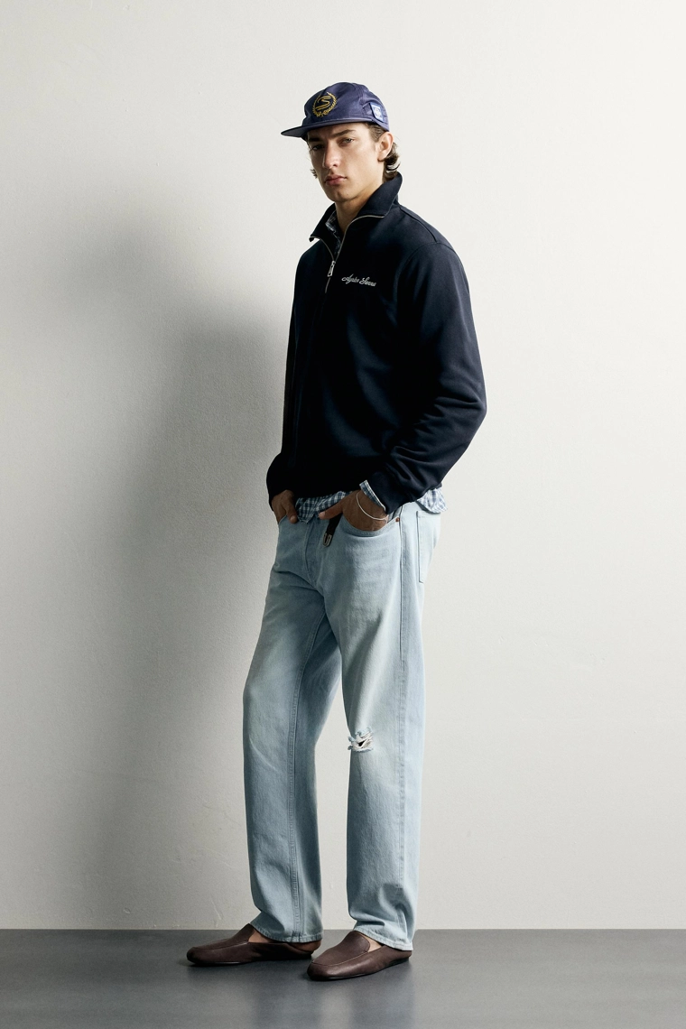 Свитшот ayrton senna © senna brands с воротником на молнии