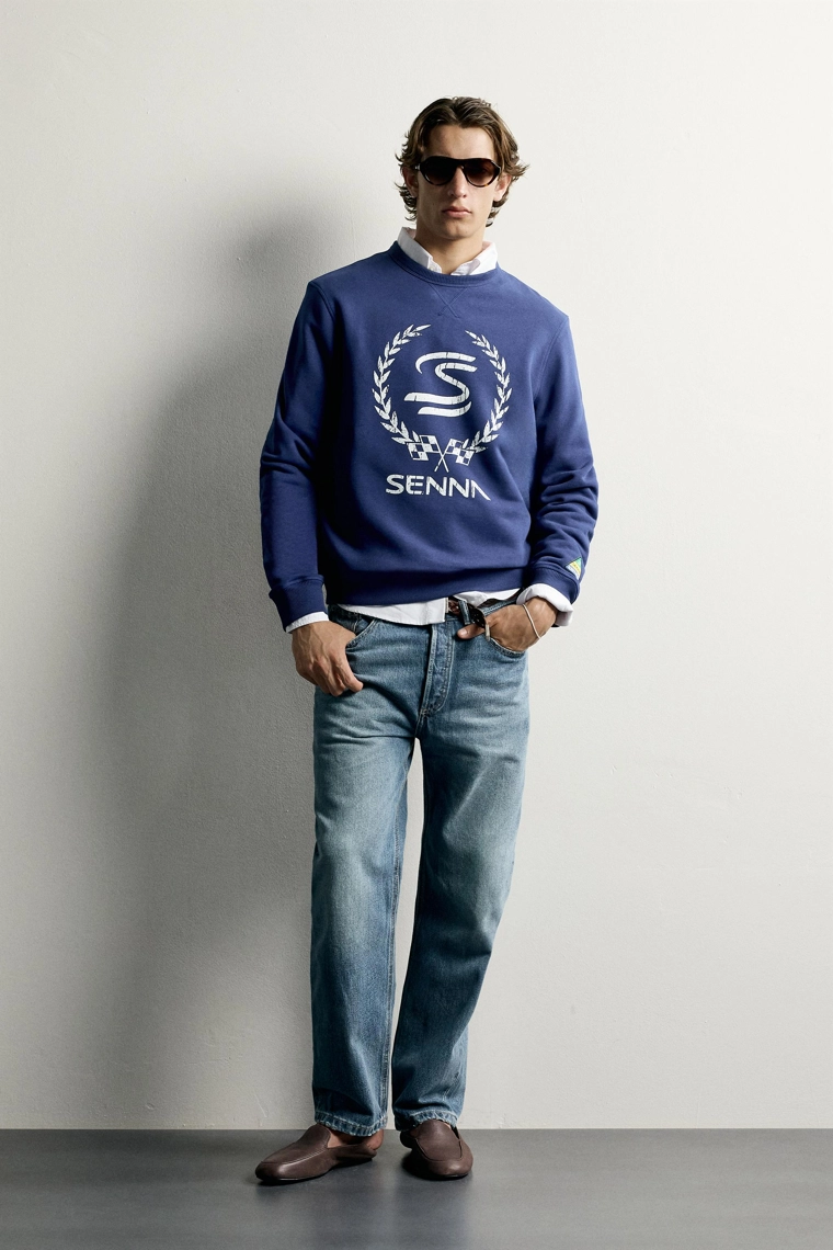 Свитшот с принтом ayrton senna © senna brands