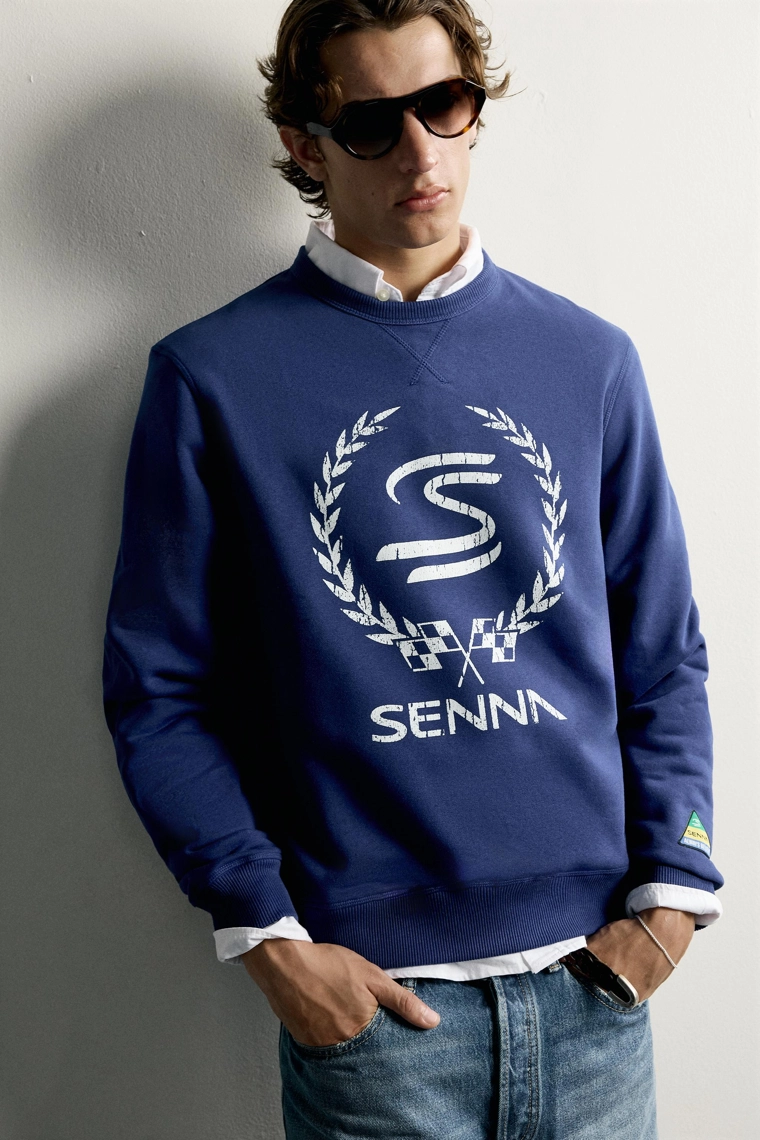 Свитшот с принтом ayrton senna © senna brands
