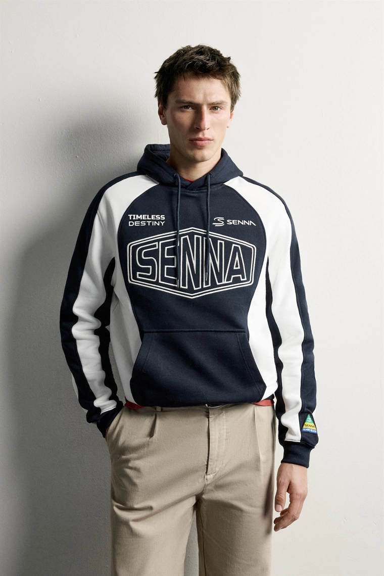 Толстовка с вышивкой ayrton senna © senna brands