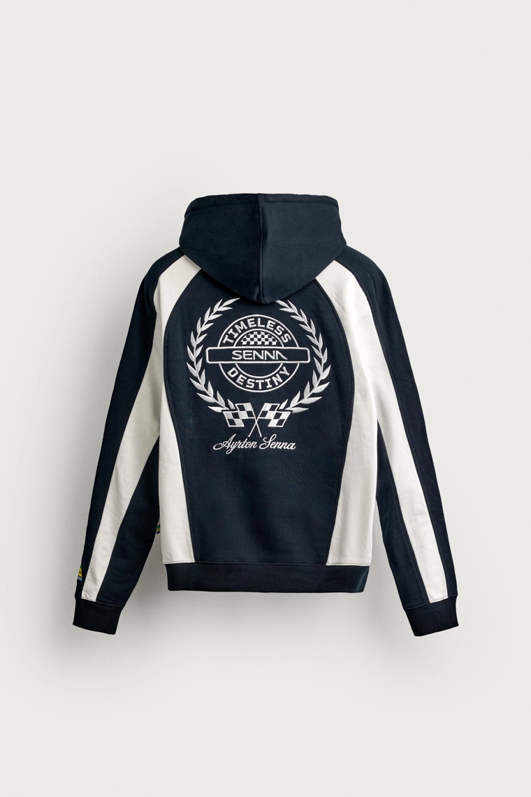 Толстовка с вышивкой ayrton senna © senna brands