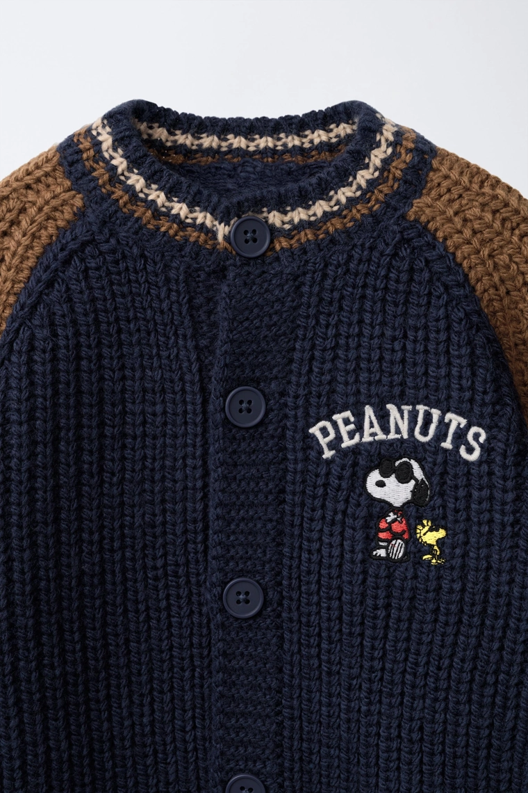 Вязаный кардиган с вышивкой snoopy peanuts™
