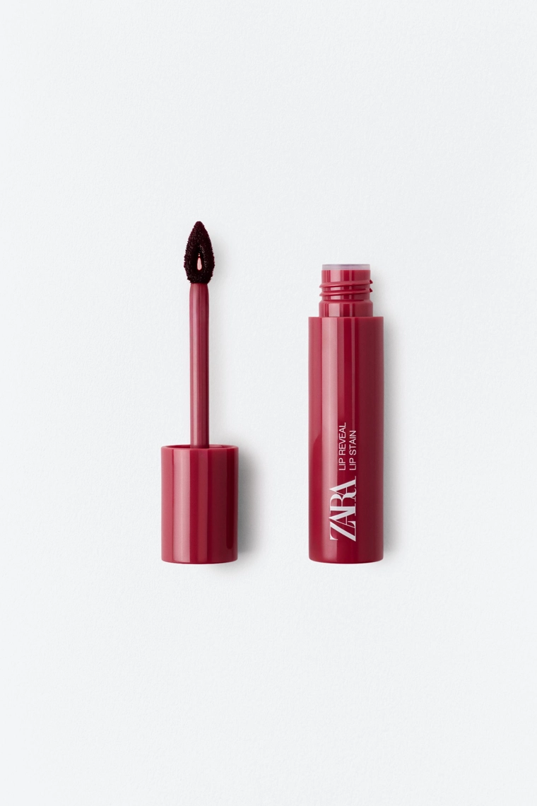 Тональная помада-тинт для губ zara lip reveal в оттенке вишня