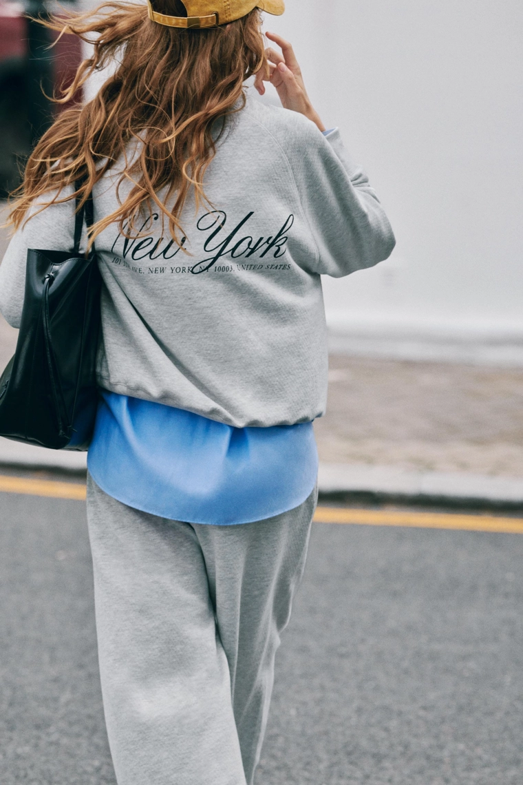Плюшевая толстовка new york