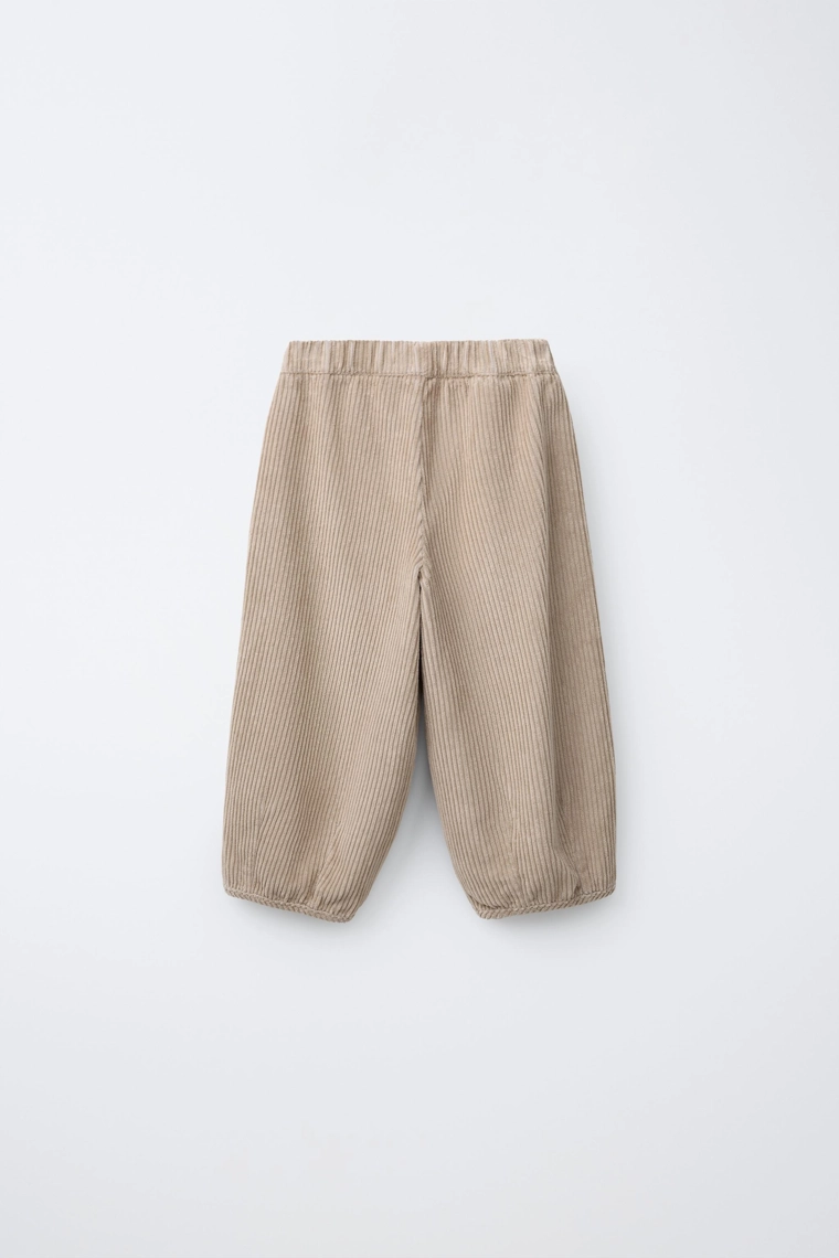 Брюки-баллоны из замши