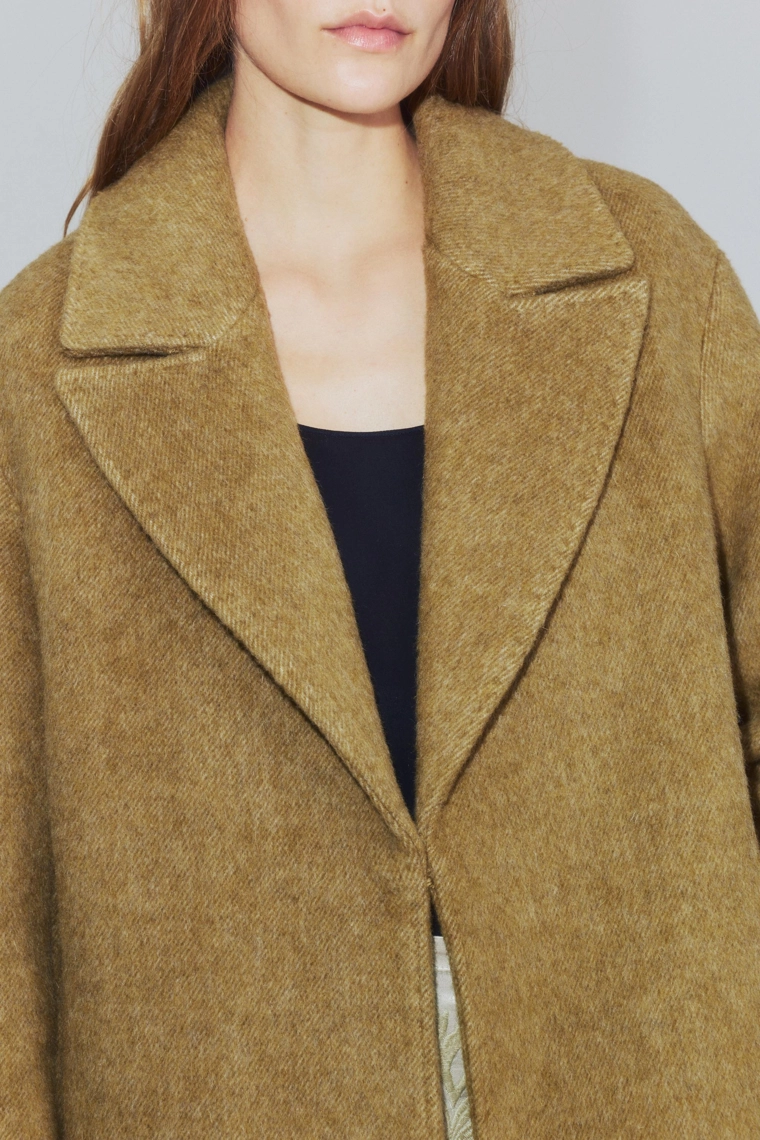 Длинное пальто из шерстяной смеси zw collection