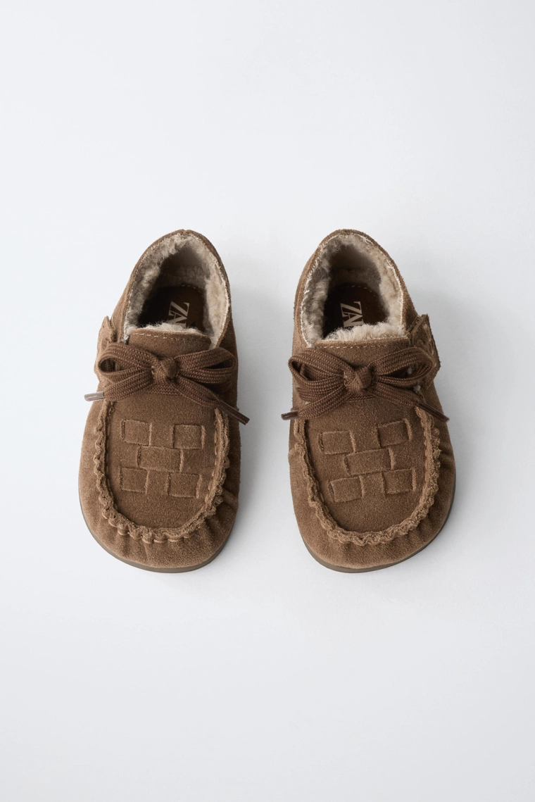 Кожаные босоногие туфли wallabee