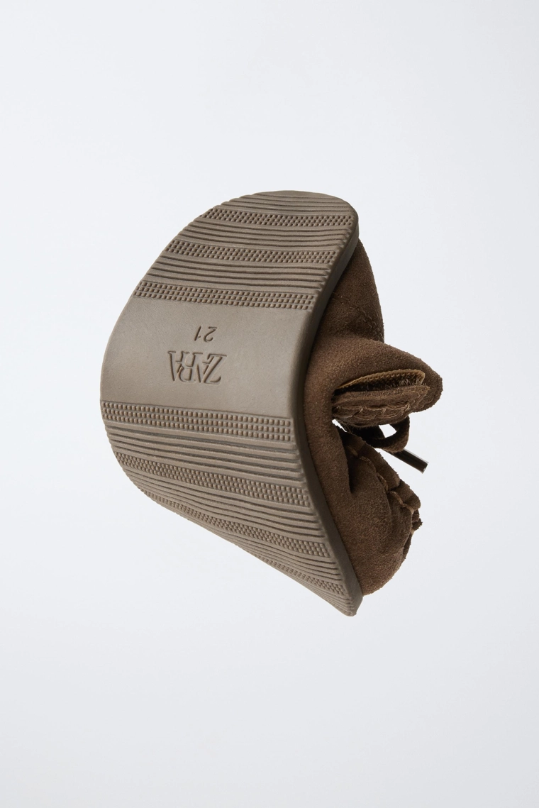 Кожаные босоногие туфли wallabee