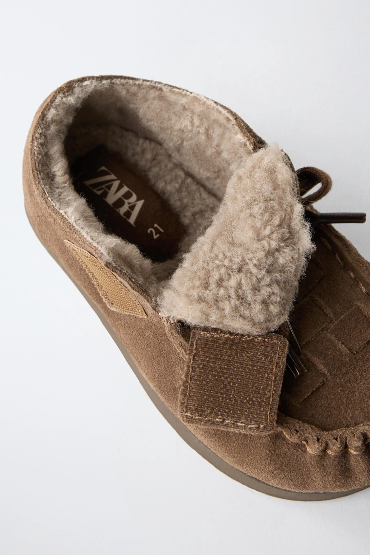 Кожаные босоногие туфли wallabee