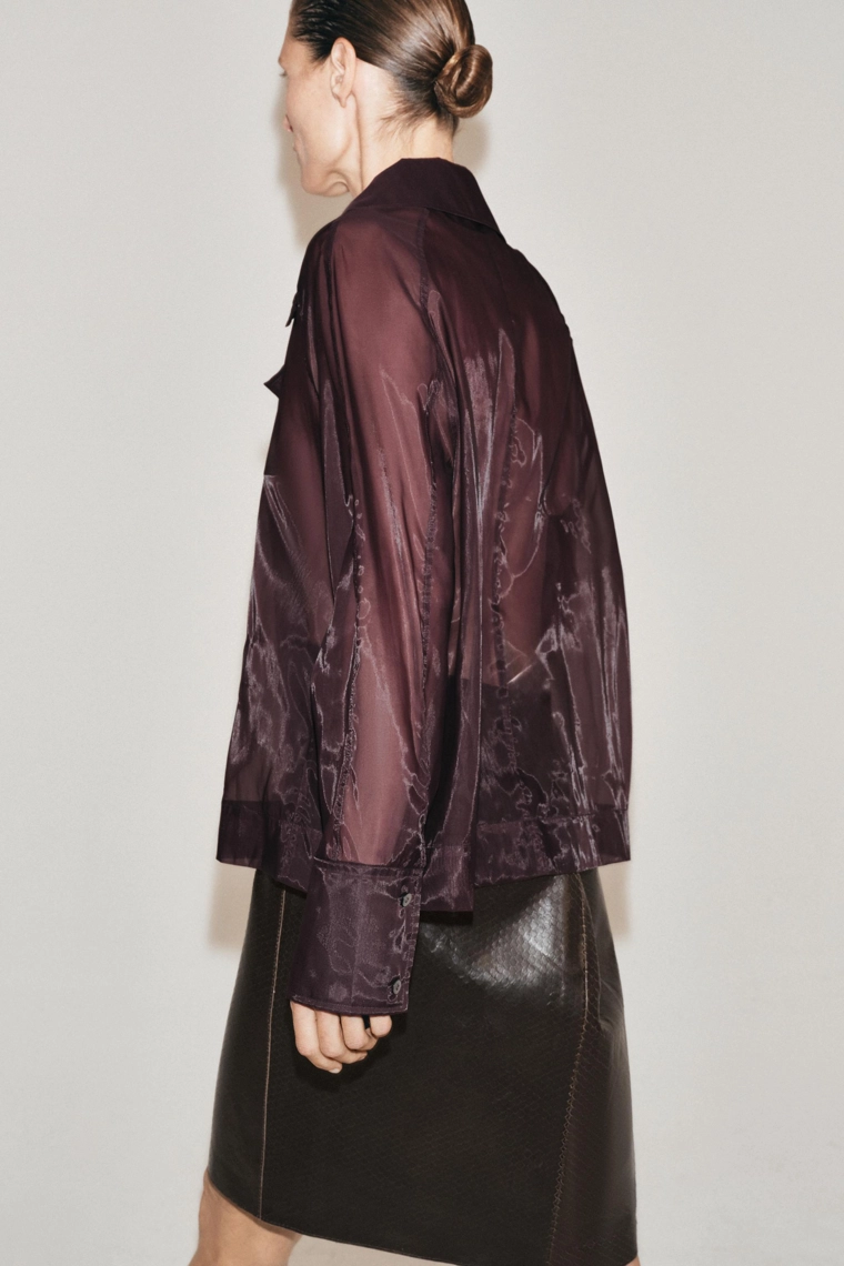 Рубашка из органзы zw collection
