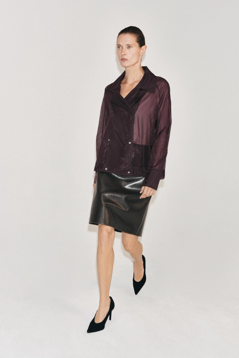 Рубашка из органзы zw collection