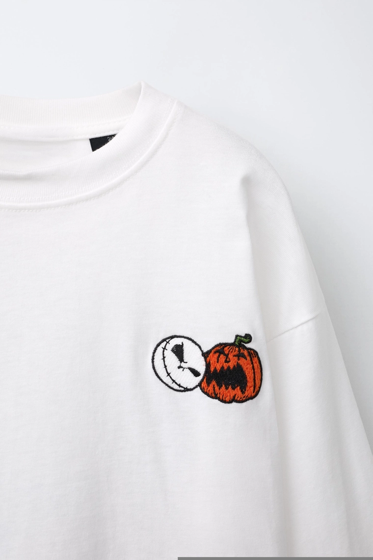Футболка с длинным рукавом the nightmare before christmas © disney с вышивкой