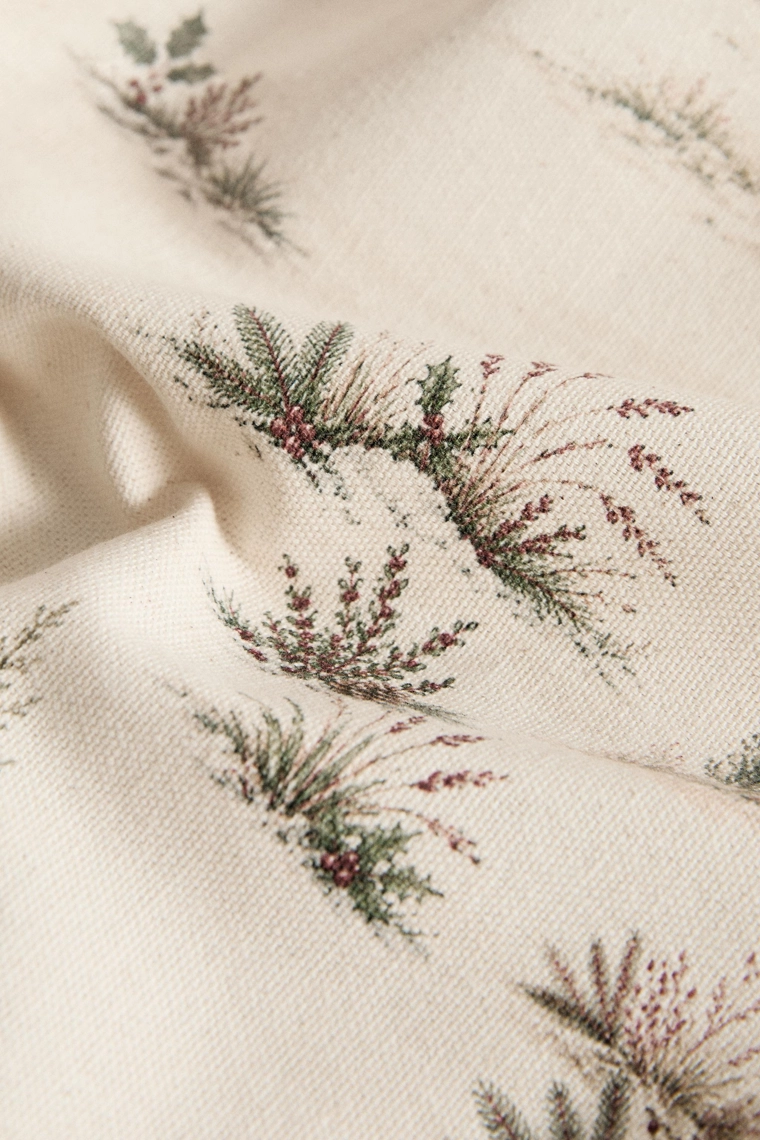 Хлопковая скатерть с рождественским узором toile de jouy