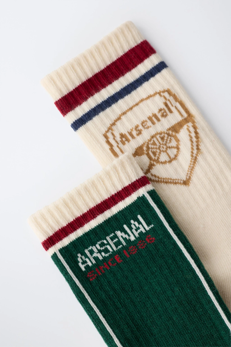 Носки средней высоты arsenal f.c. в упаковке из двух штук