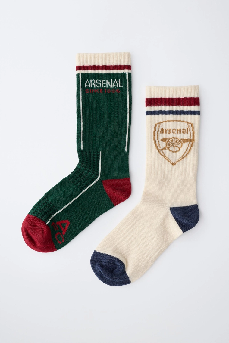 Носки средней высоты arsenal f.c. в упаковке из двух штук