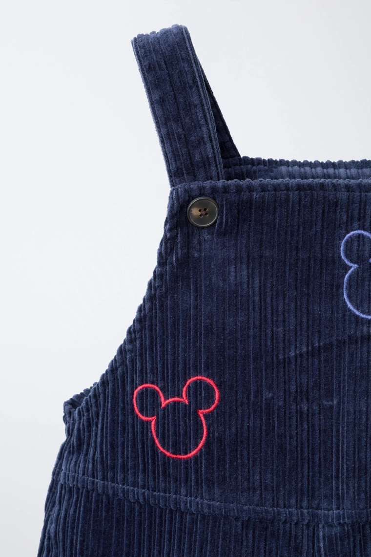 Вельветовые комбинезоны с принтом микки маус © disney