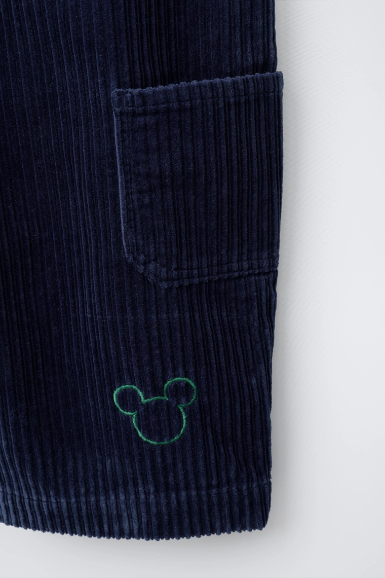 Вельветовые комбинезоны с принтом микки маус © disney
