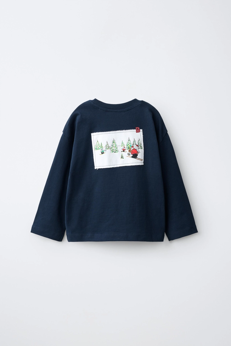 Футболка с длинным рукавом и вышивкой babar™