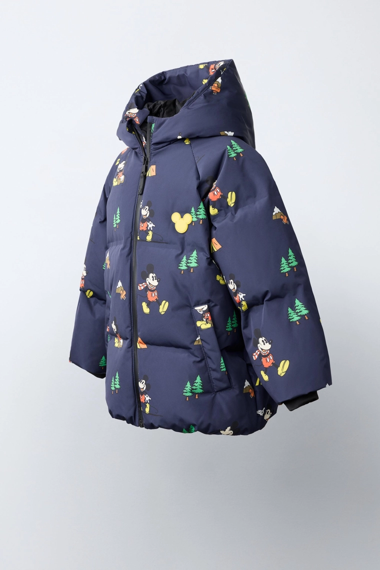 Утеплённая куртка с капюшоном mickey mouse © disney, 50% пух, 50% перо
