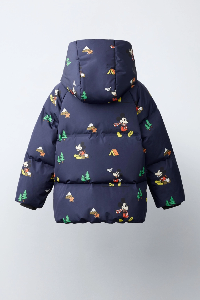 Утеплённая куртка с капюшоном mickey mouse © disney, 50% пух, 50% перо