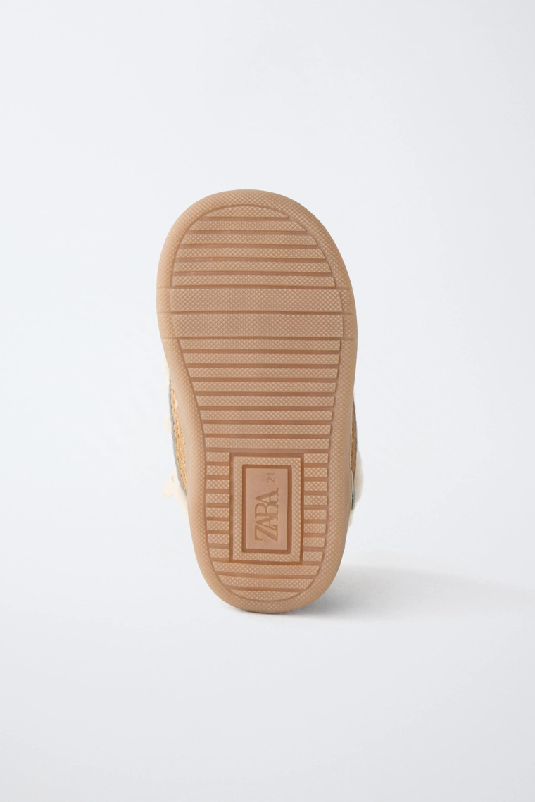 Ботинки barefoot из искусственной овчины