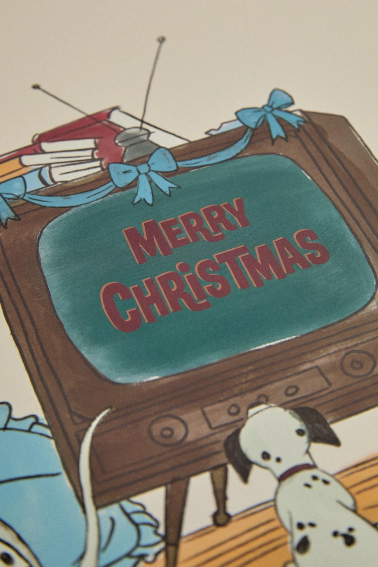 Рождественская прямоугольная пробковая салфетка 101 далматинец ©disney