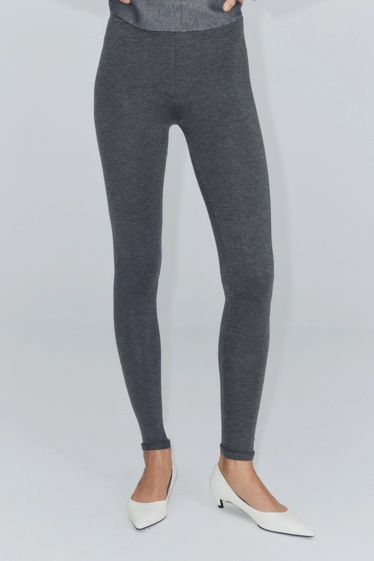 Вязаные леггинсы