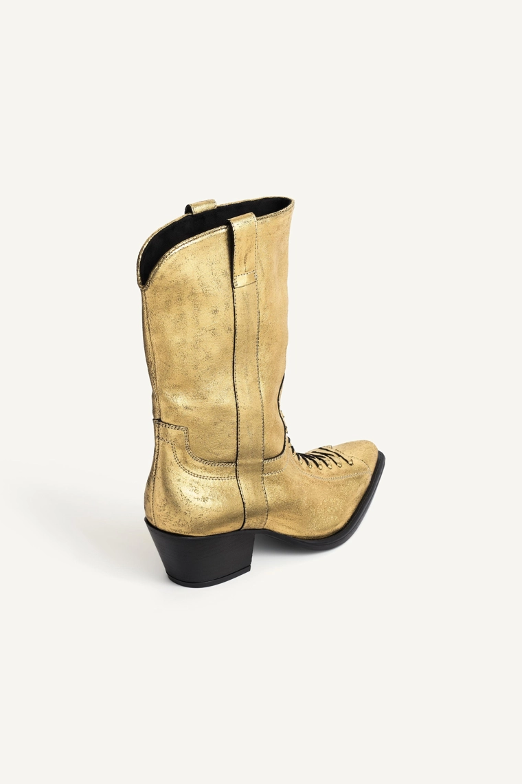 Кожаные ботильоны на каблуке лимитированного выпуска
