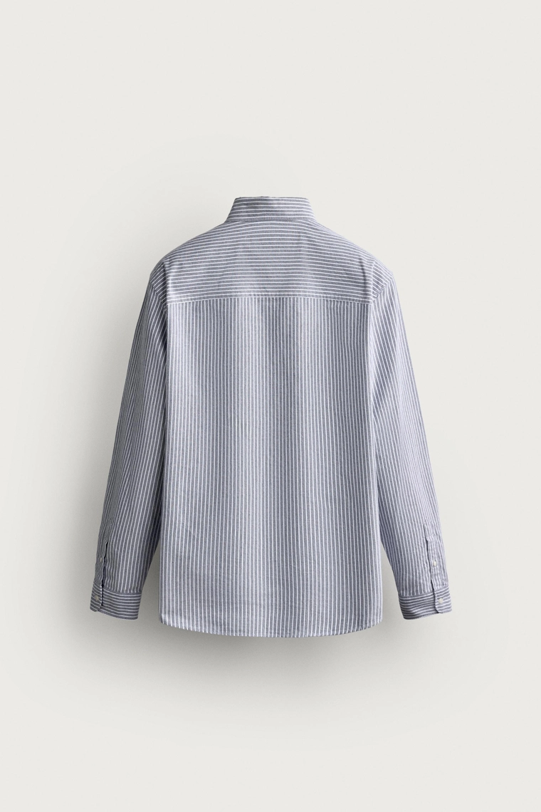 Рубашка regular fit из текстурированного хлопка оксфорд