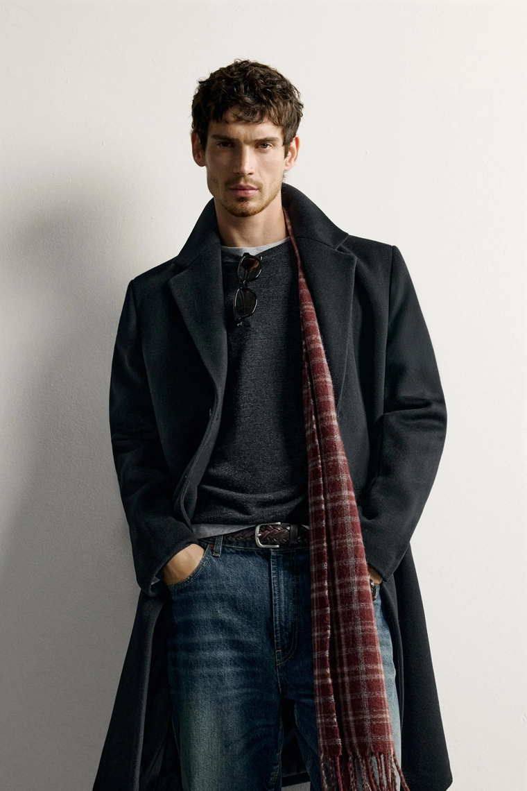 Пальто regular fit из шерстяной смеси