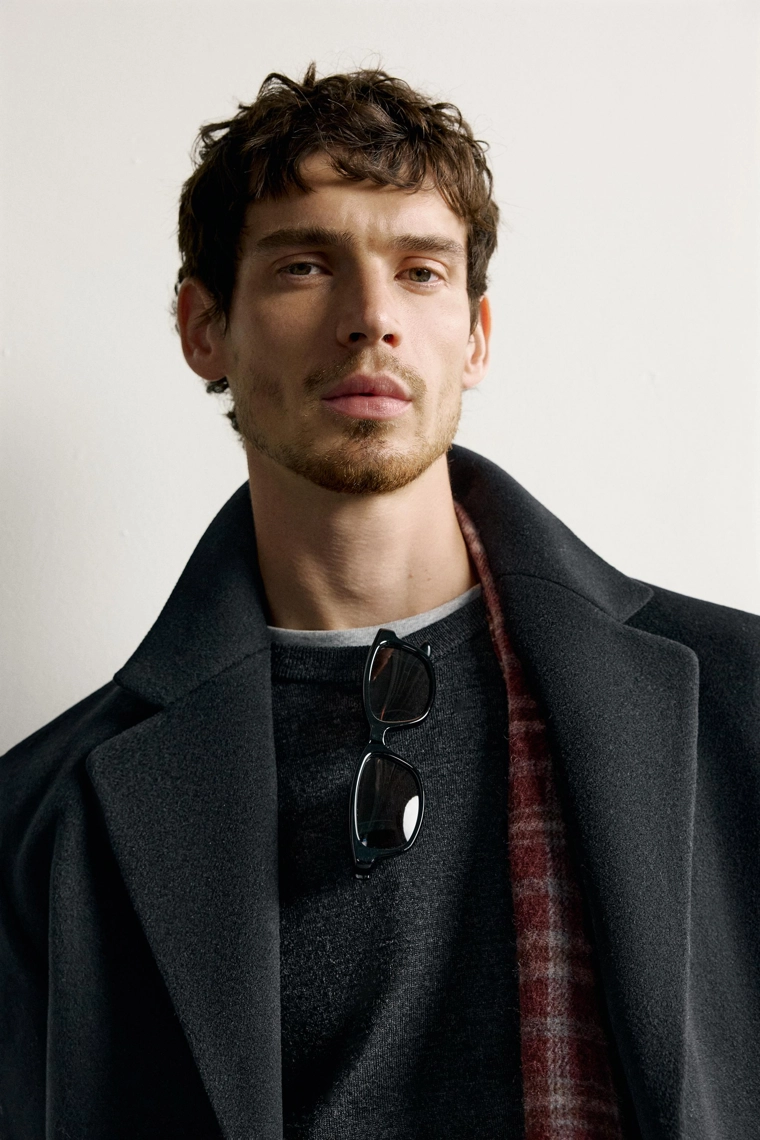 Пальто regular fit из шерстяной смеси