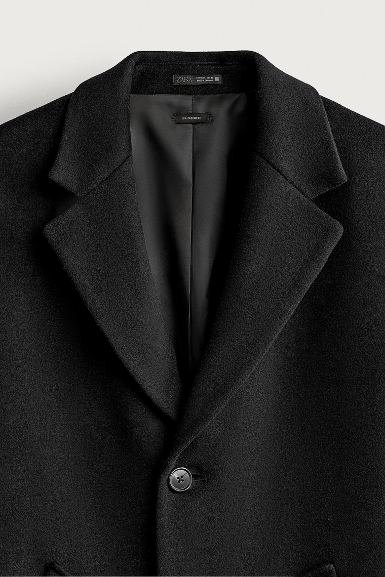 Пальто regular fit из шерстяной смеси