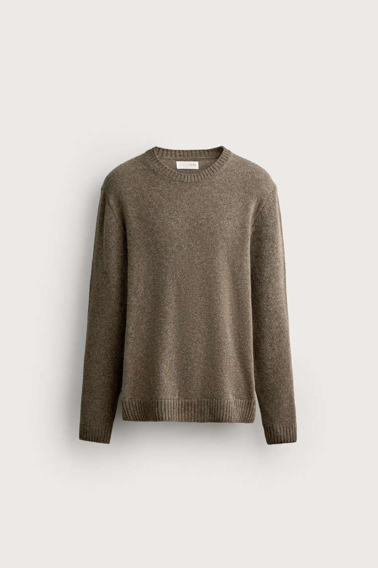 Джемпер regular fit из шерстяного микса