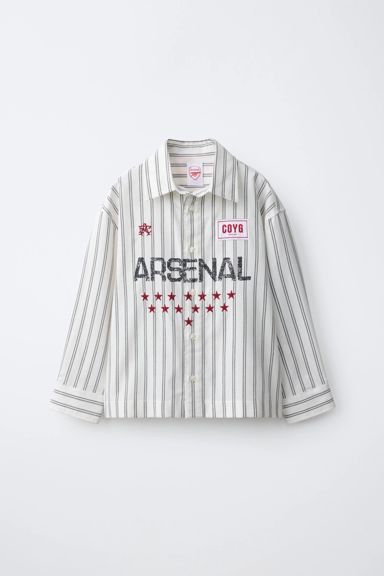 Рубашка с полосатым принтом arsenal f.c. ©