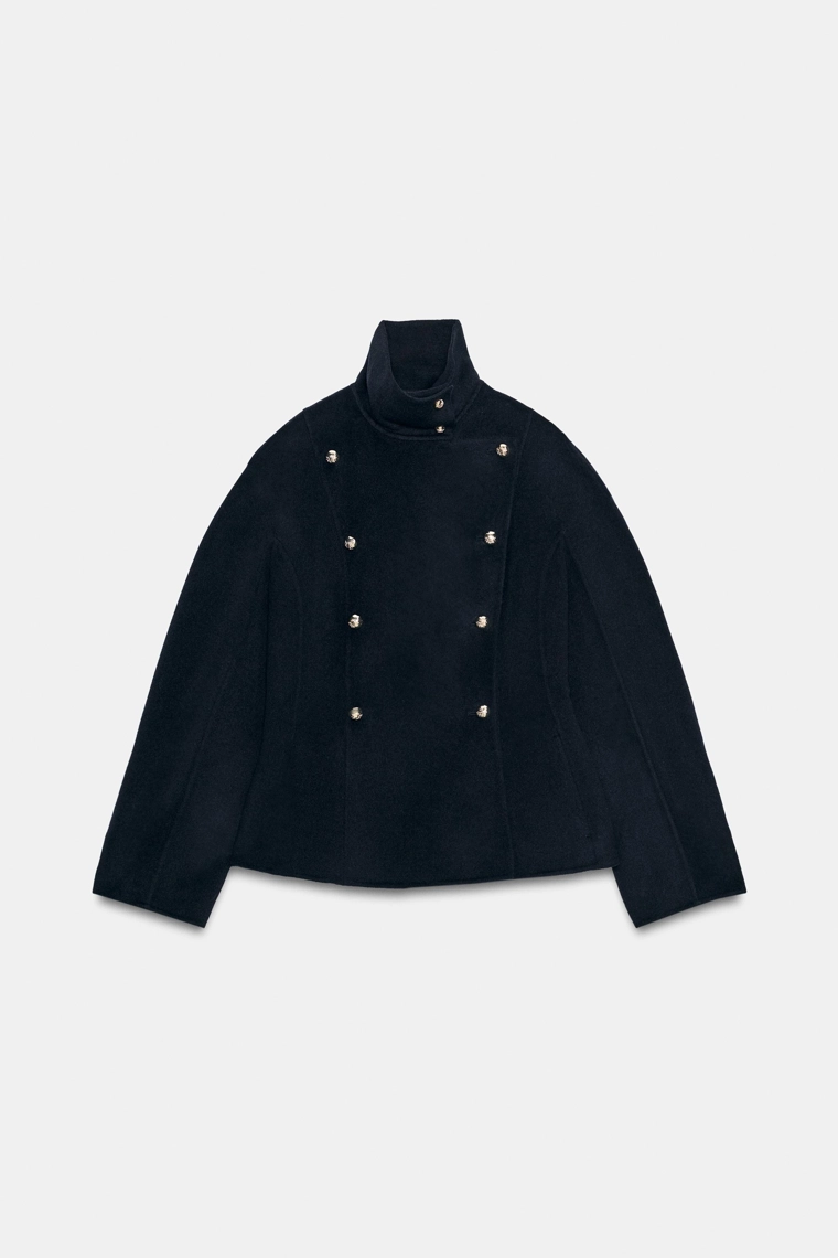 Жакет из шерстяной смеси с пуговицами Zara «ZW»