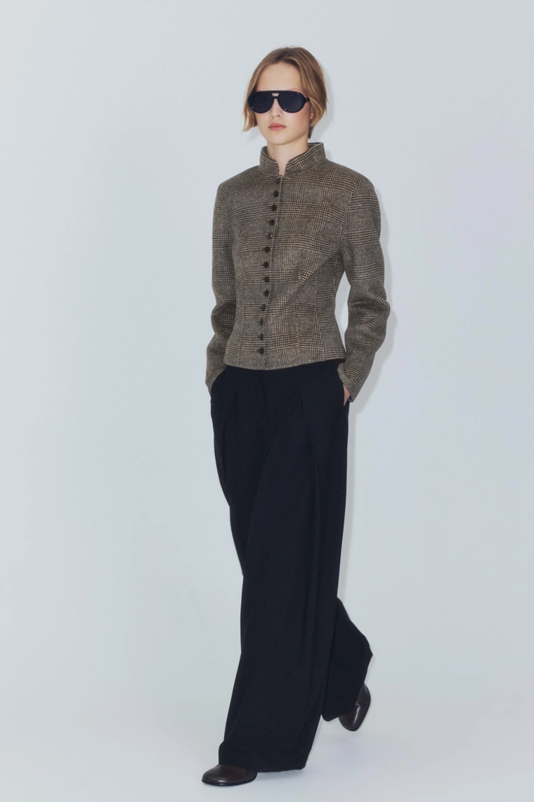 Короткая куртка из шерстяной смеси Zara «ZW»