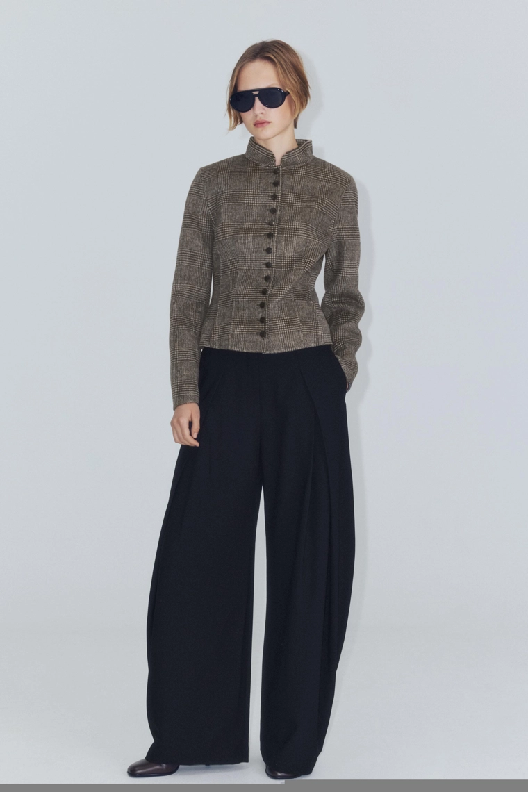 Короткая куртка из шерстяной смеси Zara «ZW»