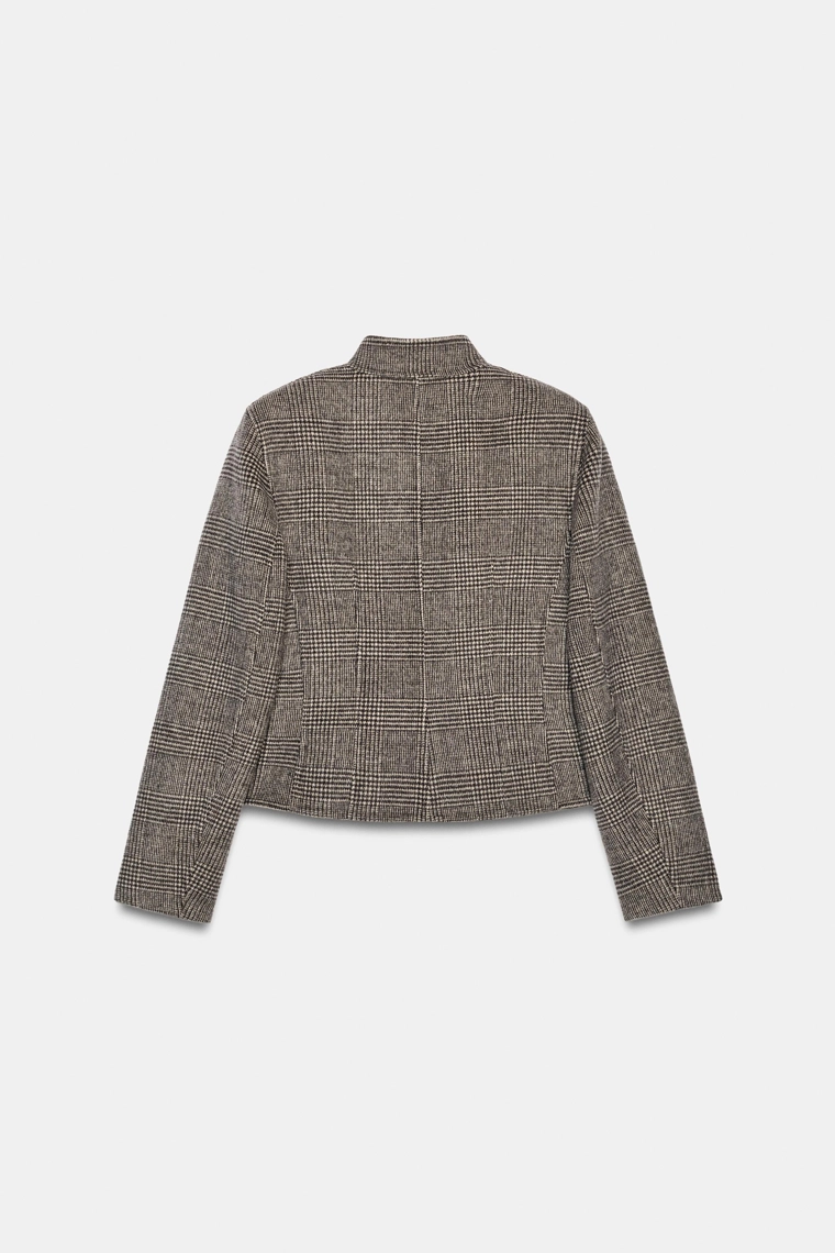 Короткая куртка из шерстяной смеси Zara «ZW»