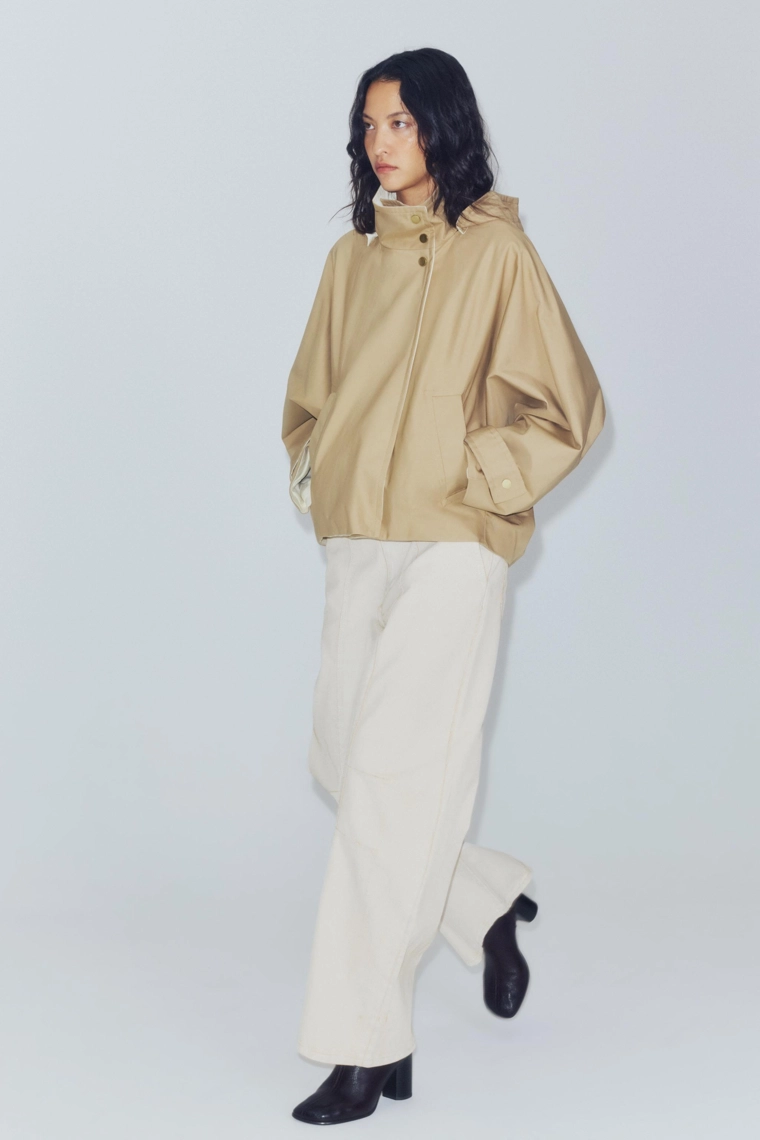 Укороченная водоотталкивающая куртка Zara «ZW»