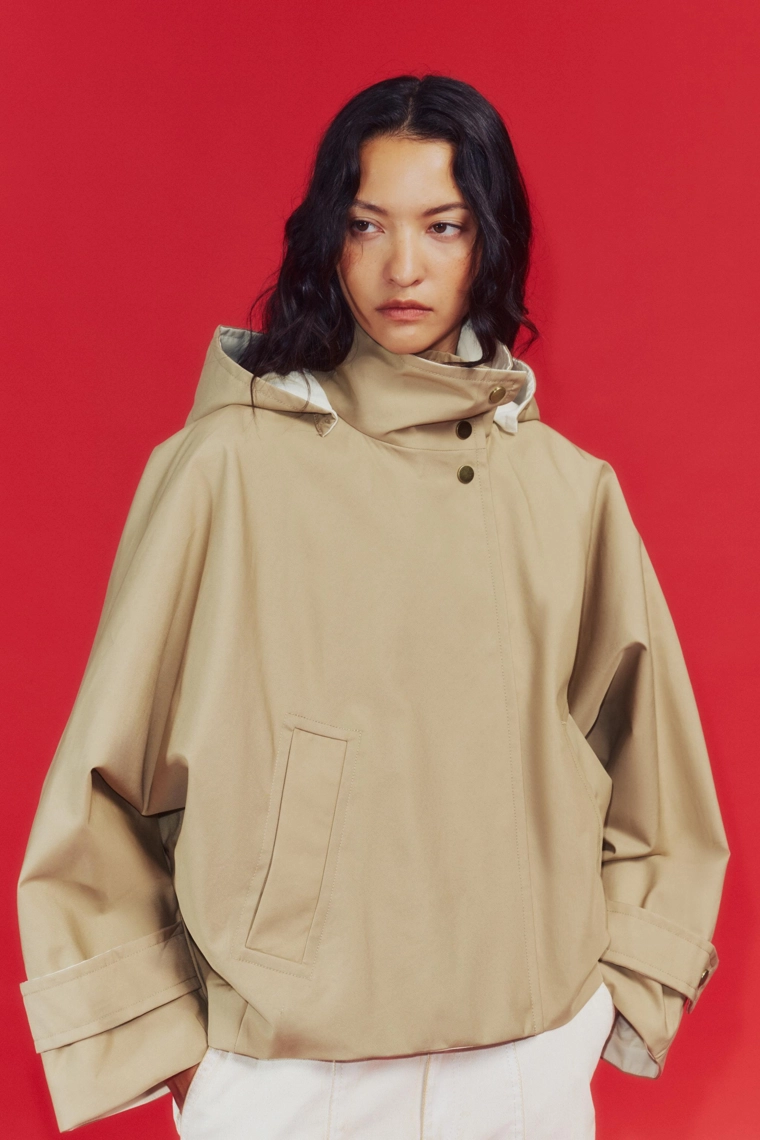 Укороченная водоотталкивающая куртка Zara «ZW»