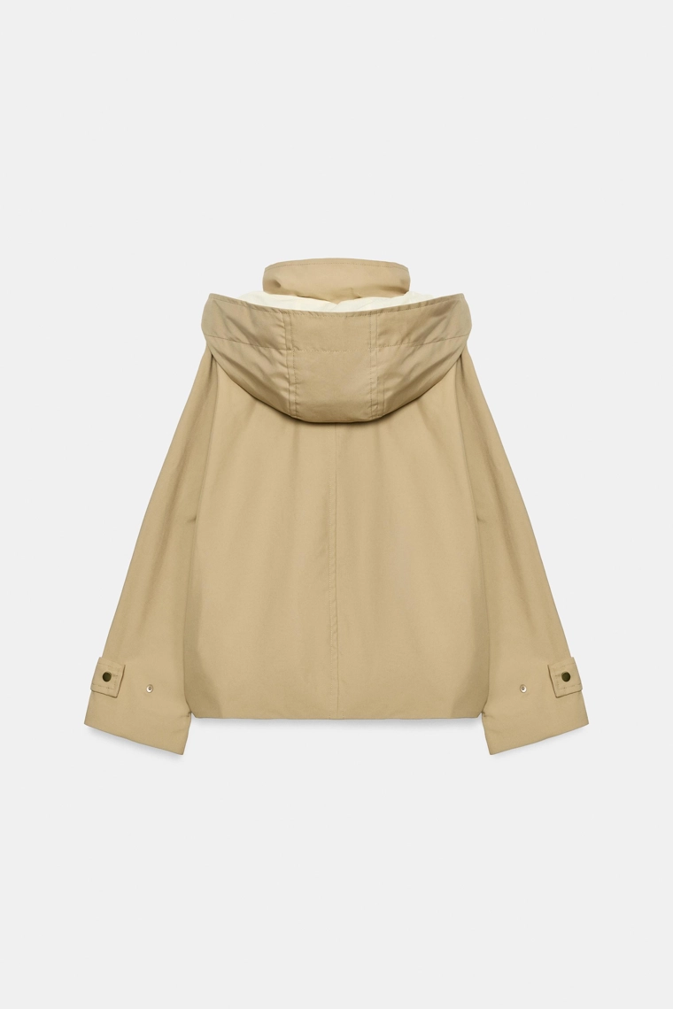 Укороченная водоотталкивающая куртка Zara «ZW»