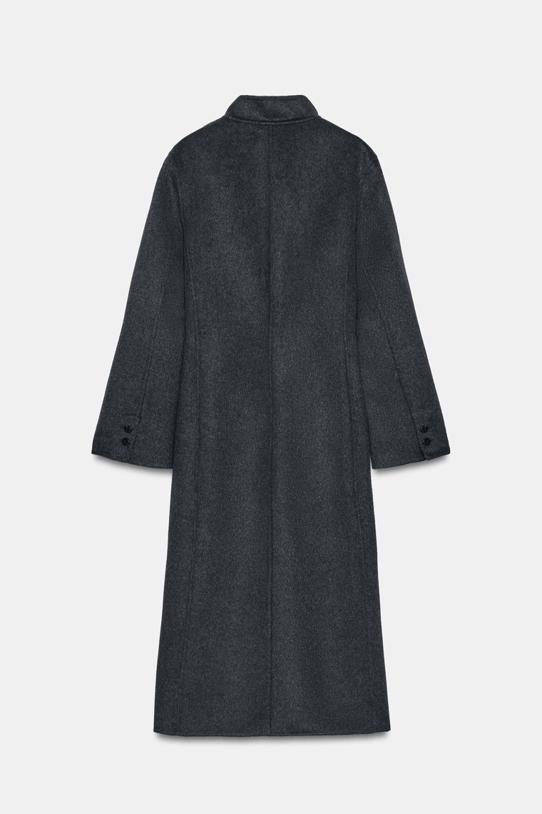 Длинное пальто из шерстяной смеси Zara «ZW»