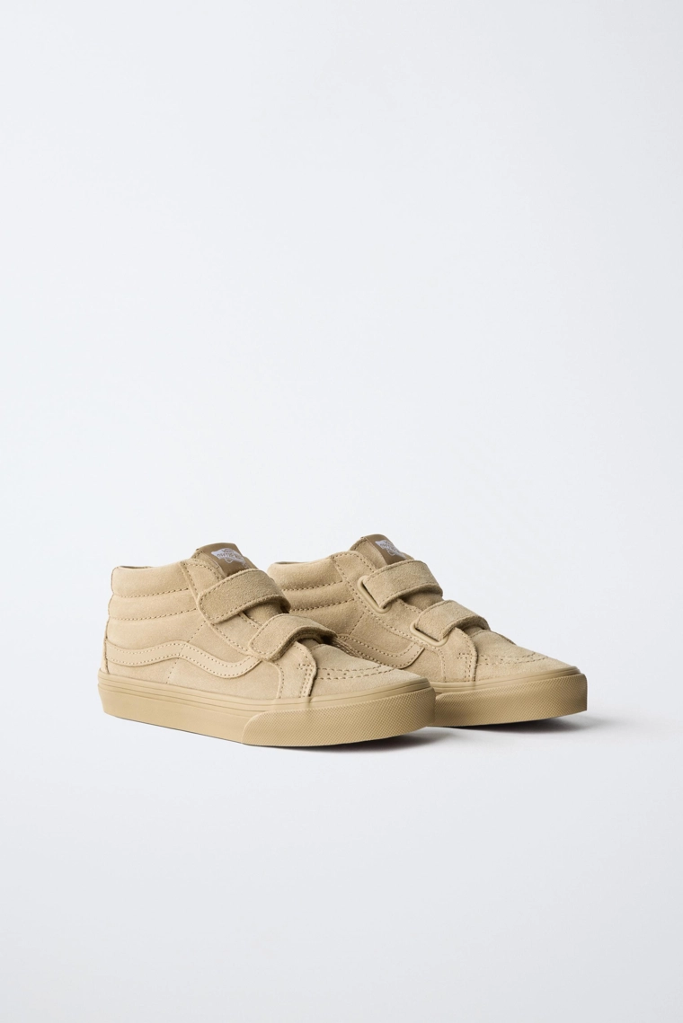 Кожаные высокие кеды zara vans®