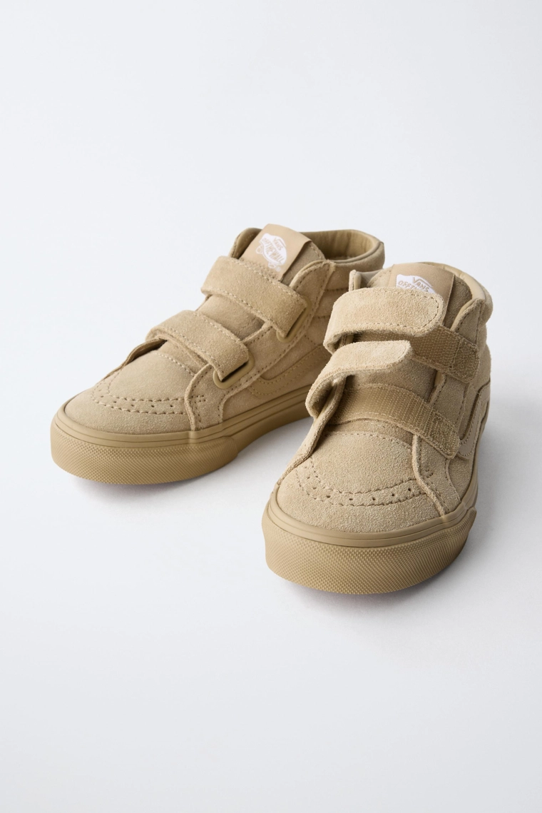 Кожаные высокие кеды zara vans®